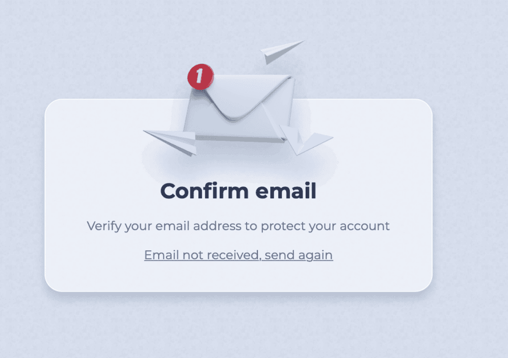 confirm email requirement