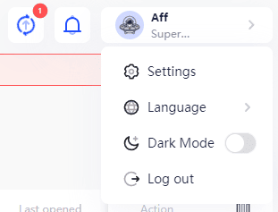 settings window