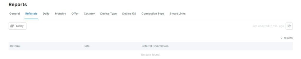 reports page