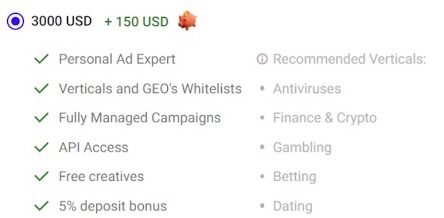 top-up amount features