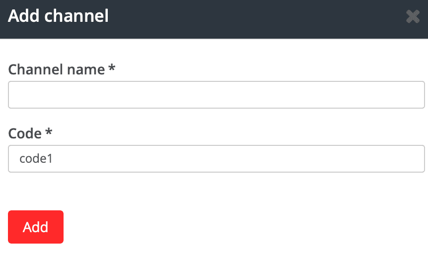 add channel section