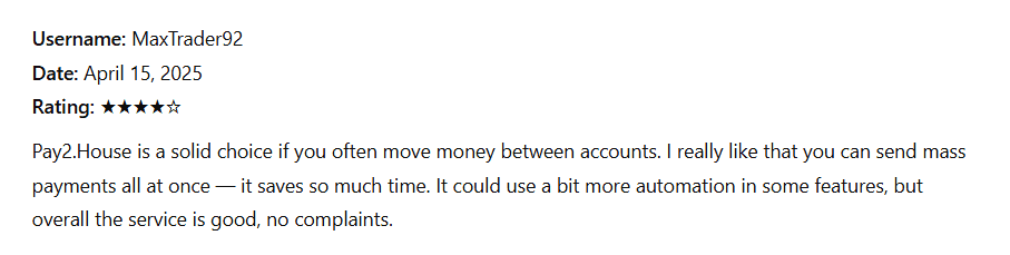 another user review