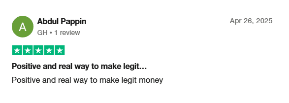 a review from an affiliate