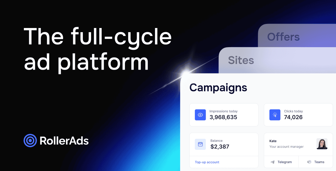 RollerAds Launches New Full-Cycle Advertising Platform
